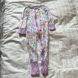 Little Sleepies Watercolor Zippy, 12-18 months